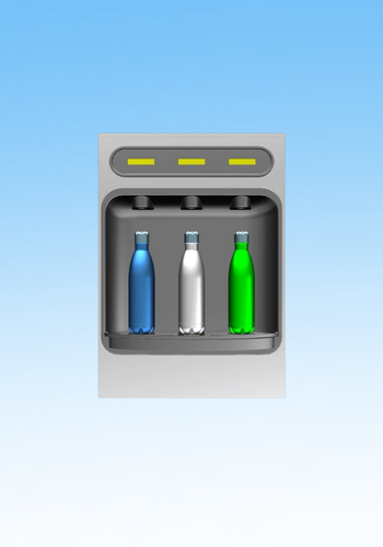 Wall Mount Tri Temperature Bottle Filler