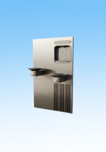 Wall Recessed Bilevel Drinking Water Fountain with Tri Temperature Bottle Filler